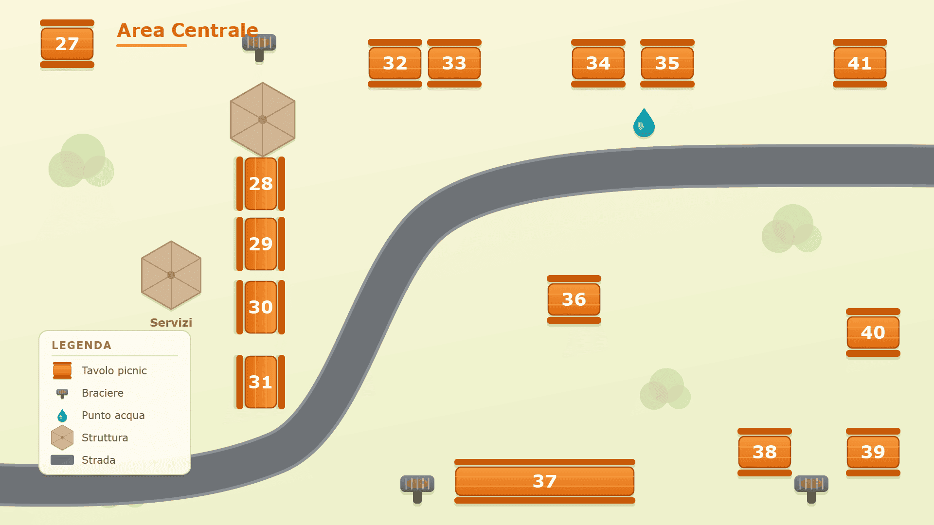 Mappa della zona Area Centrale